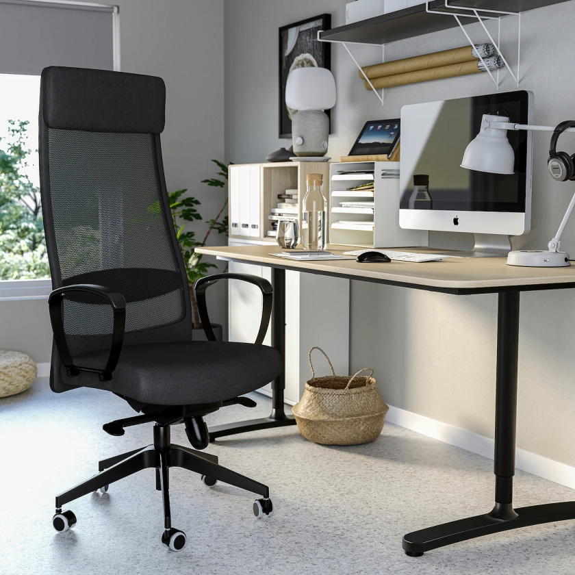 MARKUS Chaise de bureau - Vissle gris foncé