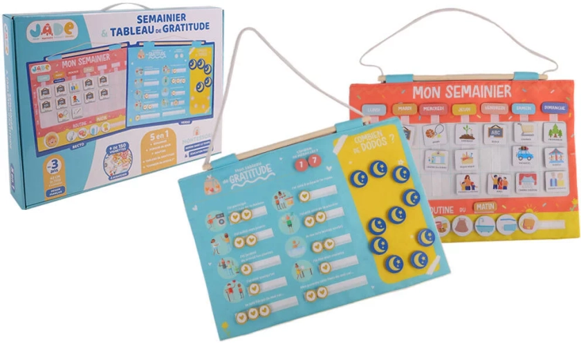 MONTESSORI - CALENDRIER SEMAINIER GRATTITUDE