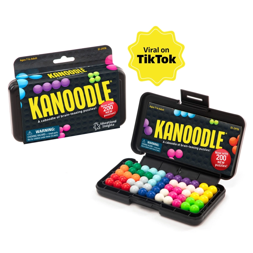 Educational Insights Kanoodle 3-D Brain Teaser Puzzle Game, Featuring 200 Challenges, Ages 7+