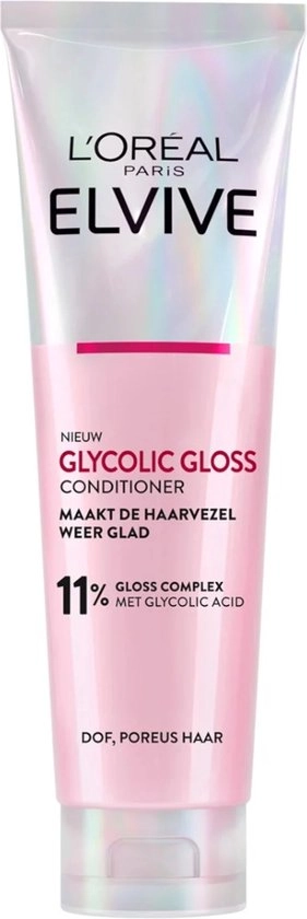 L'Oréal Paris Elvive Glycolic Gloss Conditioner - voor dof, poreus haar - met glycolic acid voor glanzend haar - 150 ml