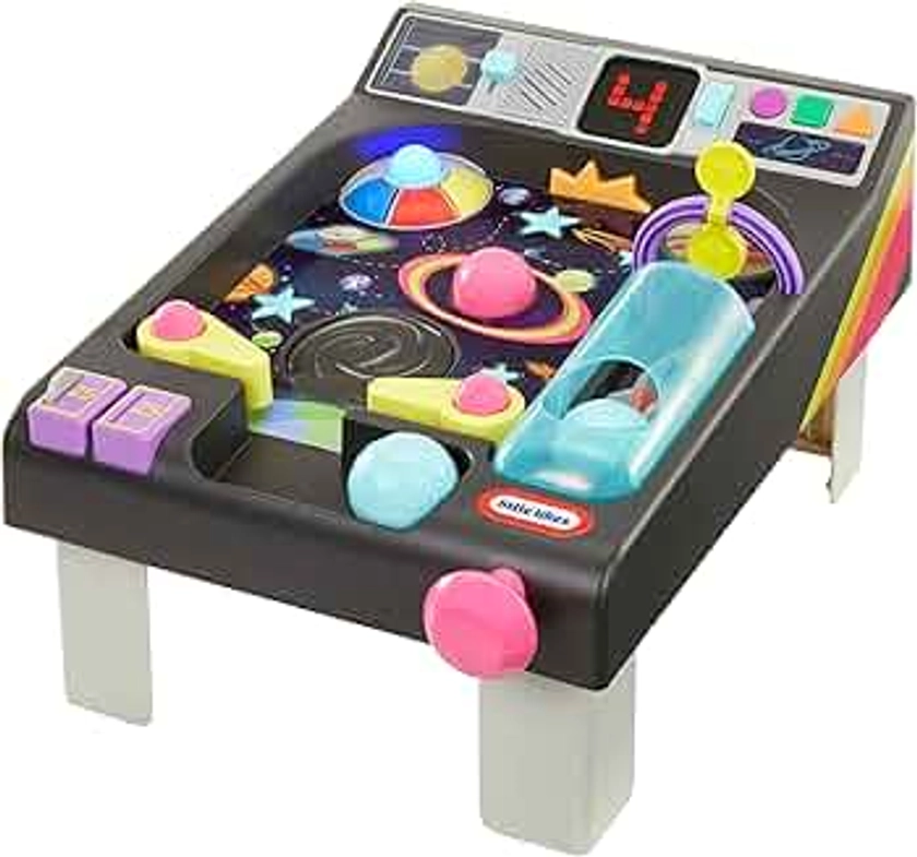 Little Tikes Old School My First Pinball Activity Table, Letters, Numbers, Planets, Counting, Sounds, Learning, Lights, Retro, Preschool Toy for Toddlers Girls Boys Ages 12 months, 1 - 2 Years