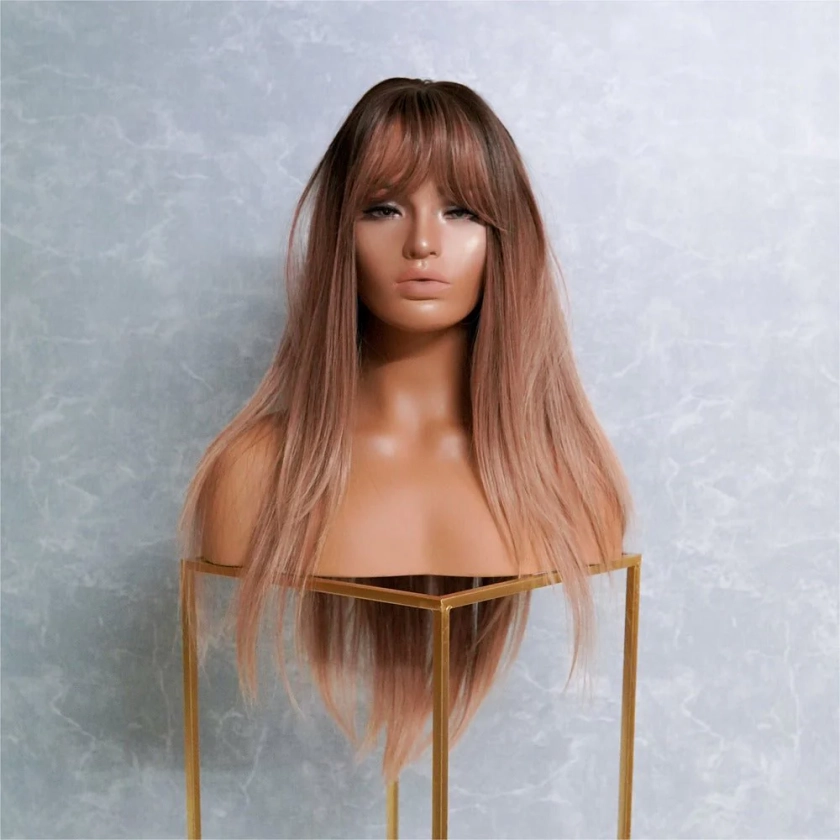 COOPER Brown Ombre Fringe Lace Front Wig | Milk & Honey