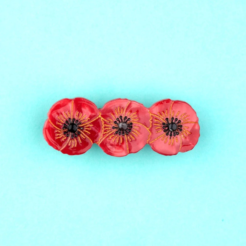 Barrette Coquelicot