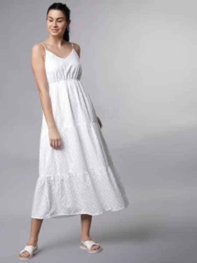 Tokyo Talkies Women A-line White Dress - Buy Tokyo Talkies Women A-line White Dress Online at Best Prices in India | Flipkart.com