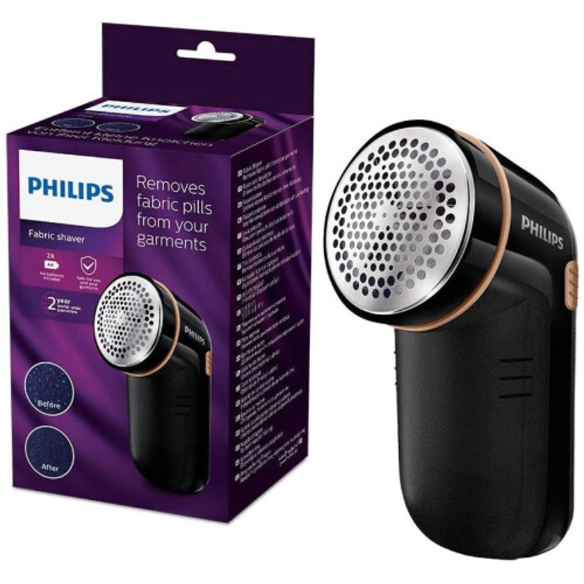 Philips GC026/80 Shaver-GC026/80 Fabric Shaver, Plastic, Black on OnBuy