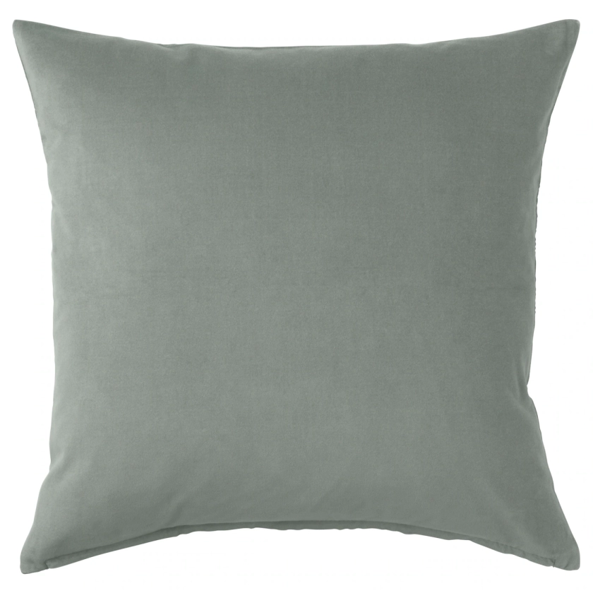 SANELA Housse de coussin - gris vert 50x50 cm