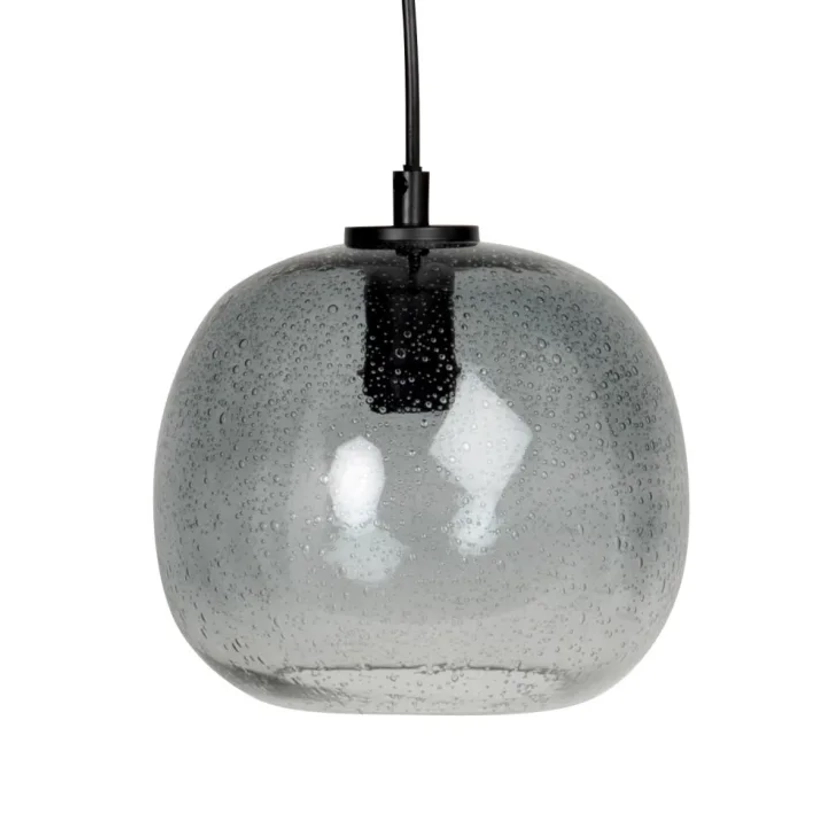 Suspension en verre teinté gris anthracite D16 Ikaria | Maisons du Monde