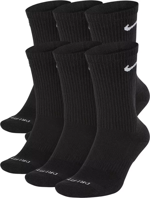 Nike Dri-FIT Everyday Plus Cushioned Training Crew Socks - 6 Pack