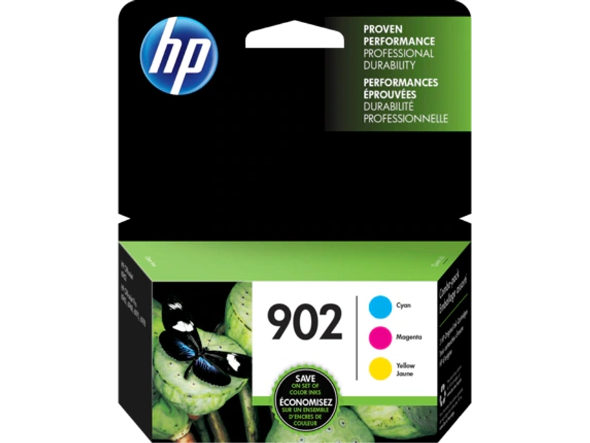 HP 902 3-pack Cyan/Magenta/Yellow Original Ink Cartridges, T0A38AN#140