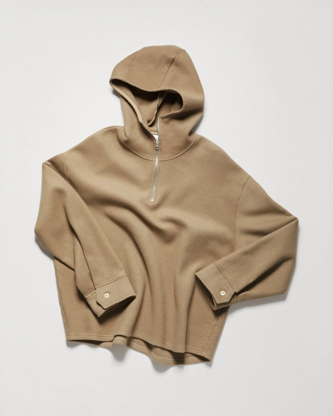 Chimi Camp Wool Hoodie | Taupe