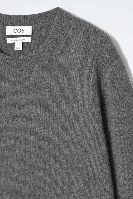 PURE CASHMERE JUMPER - GREY - COS