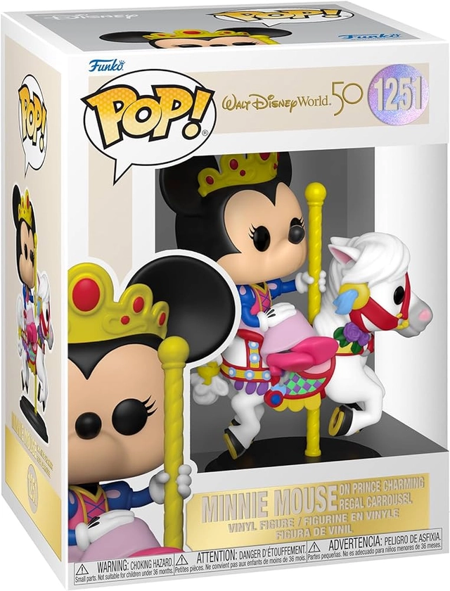 Funko Pop! Disney: WDW50- Minnie Mouse Carrousel - Disney World 50th Anniversary - Figurine en Vinyle à Collectionner - Idée de Cadeau - Produits Officiels - Jouets pour Les Enfants et Adultes : Amazon.fr: Jeux et Jouets