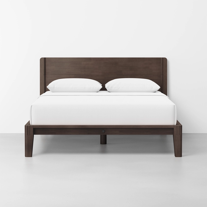 Espresso Cali King Bed The Bed with Headboard + Cushion - Beds | Thuma