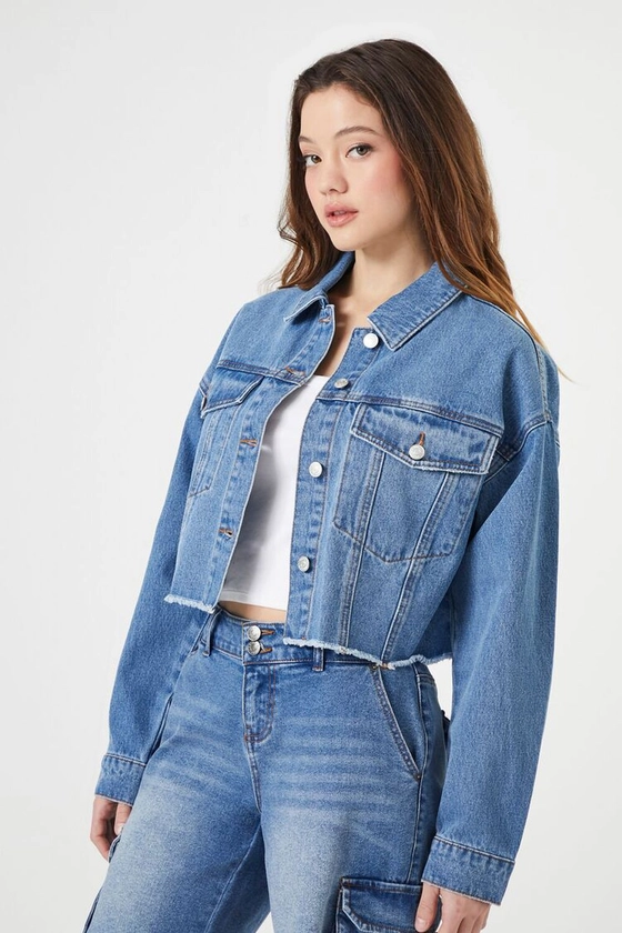 Cropped Denim Trucker Jacket | Forever 21