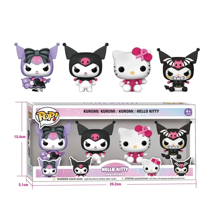 Funko Pop Sanrio Action Figure Kawaii Anime Figuren Kuromi My Melody Cinnamoroll Hallo Kitty Model Poppen Kinderen Speelgoed Decoraties