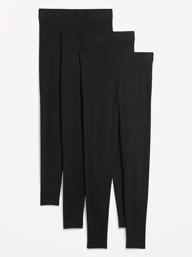 High-Waisted Leggings 3-Pack