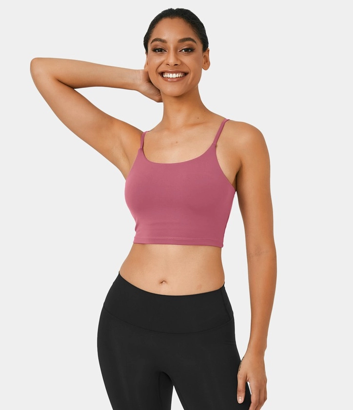 Women’s Basic Padded Workout Cropped Tank Top - Halara 