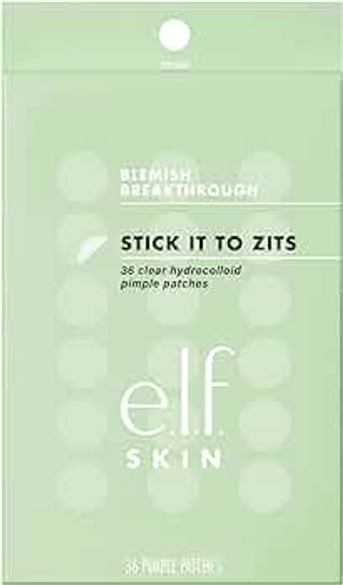 e.l.f. SKIN Blemish Breakthrough Stick It To Zits Pimple Patches, Helps Reduce The Look of Blemishes & Heal, Vegan & Cruelty-free, 36 Patches