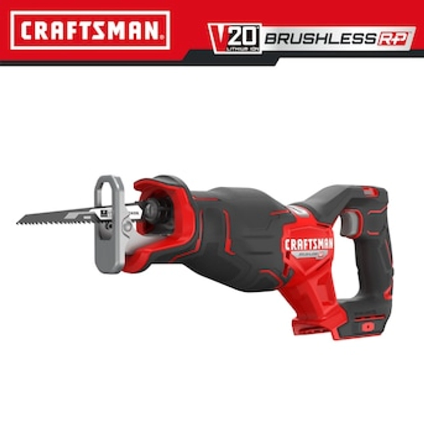 CRAFTSMAN V20 RP 20-volt Max Variable Speed Brushless Cordless Reciprocating Saw (Bare Tool) Lowes.com