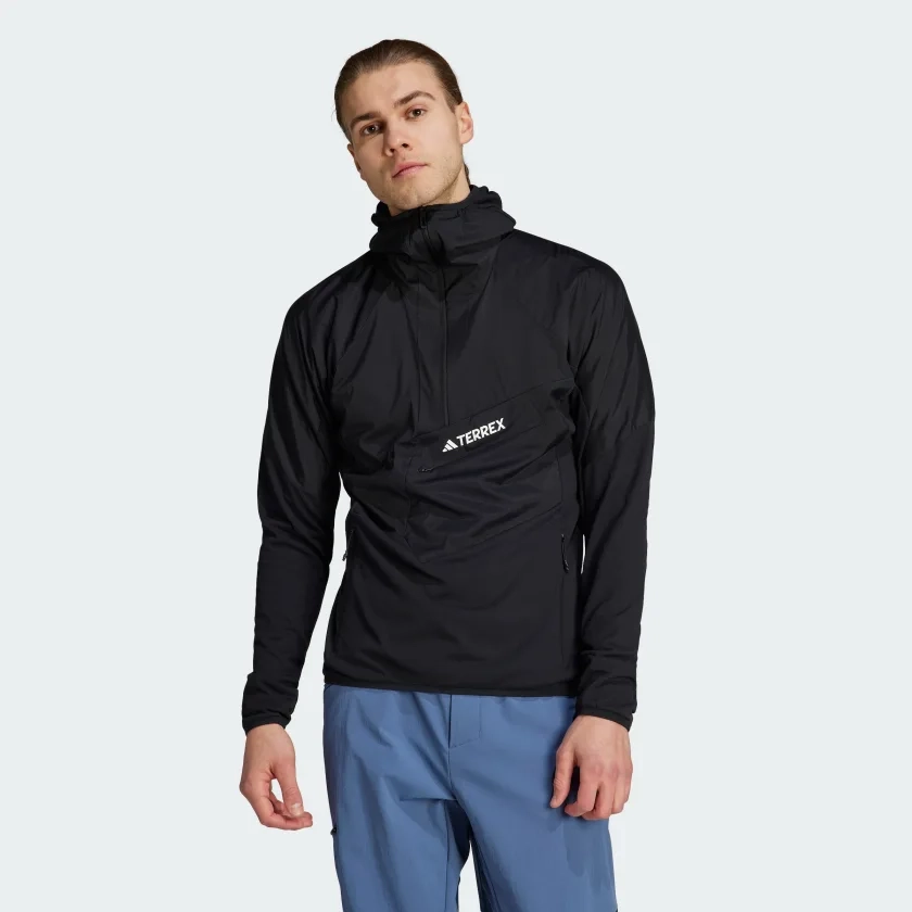 adidas Techrock Ultralight 1/2-Zip Hooded Fleece Jacket - Μαύρο | adidas Ελλάδα