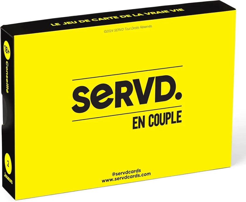 SERVD - en Couple - Le Jeu de Cartes hilarant pour Les Couples dans la Vraie Vie