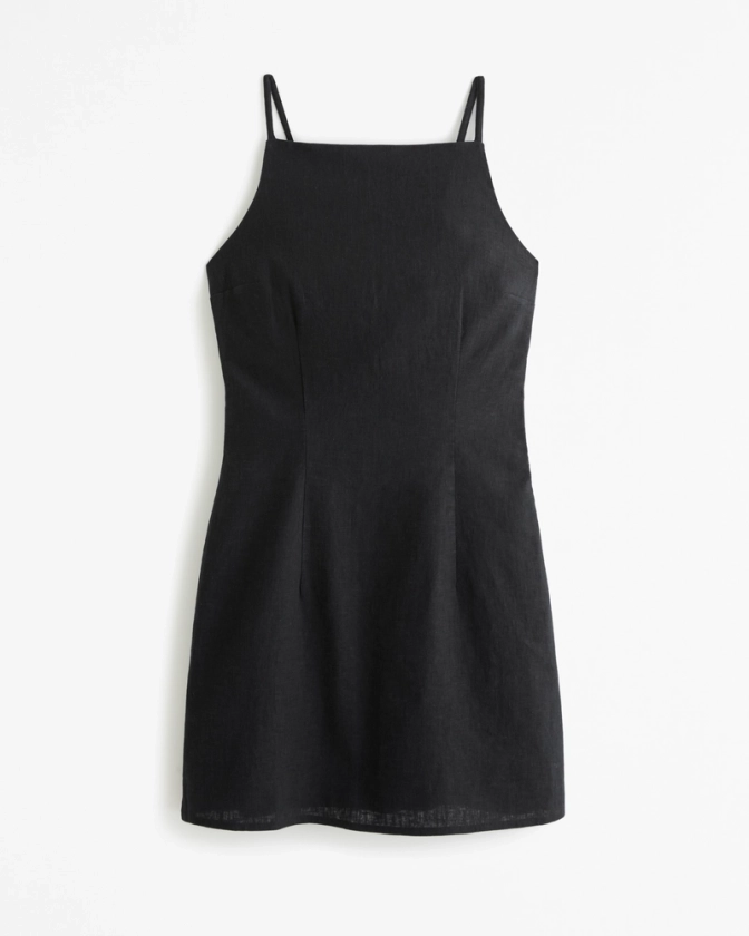 Women's High-Neck Strappy Mini Dress | Women's New Arrivals | Abercrombie.com