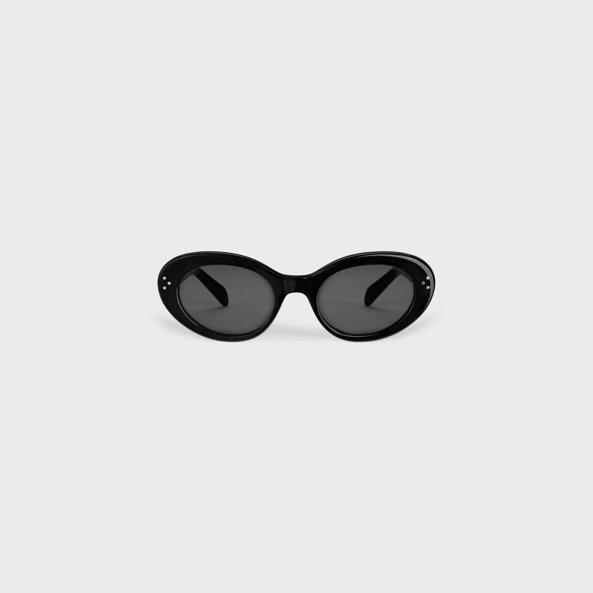 CAT EYE S193 SUNGLASSES IN ACETATE - BLACK | CELINE