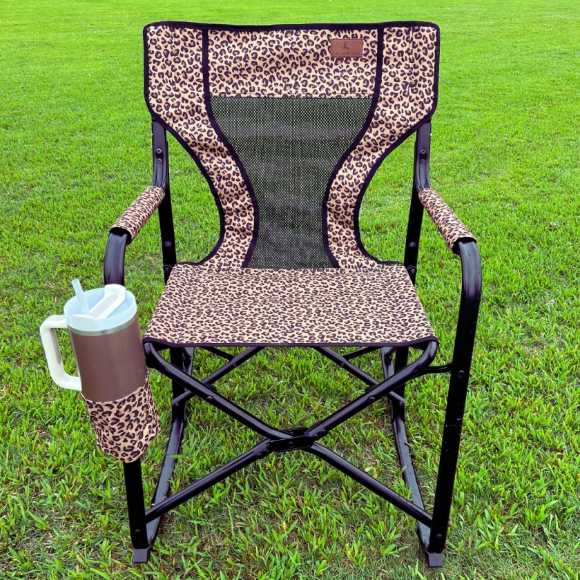Leopard Print Rocking Chair