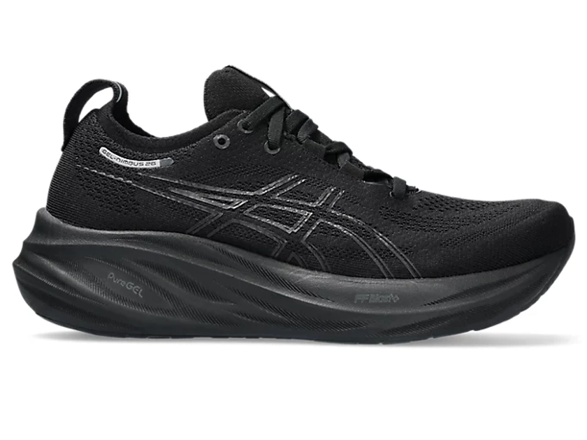 GEL-NIMBUS 26 | Women | Black/Black | Chaussures de running femme | ASICS FR