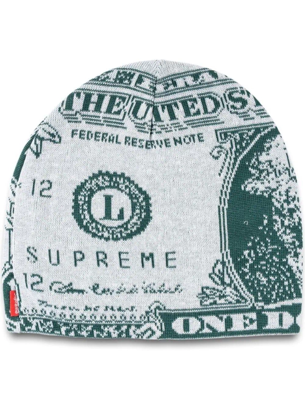 bonnet à motif Dollar