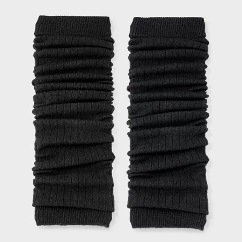 Women's Ribbed Supersoft Leg Warmer Boot Socks - Universal Thread™ Black 4-10