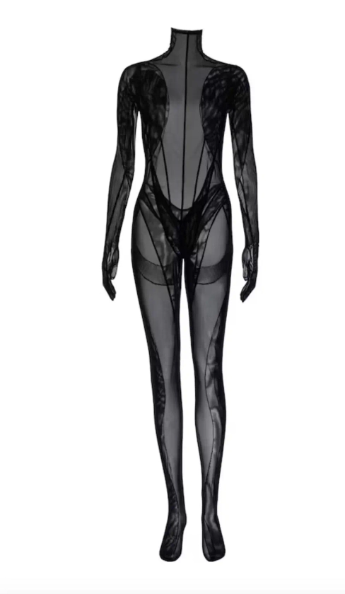 Mugler Mugler Spiral Panel Catsuit | Grailed