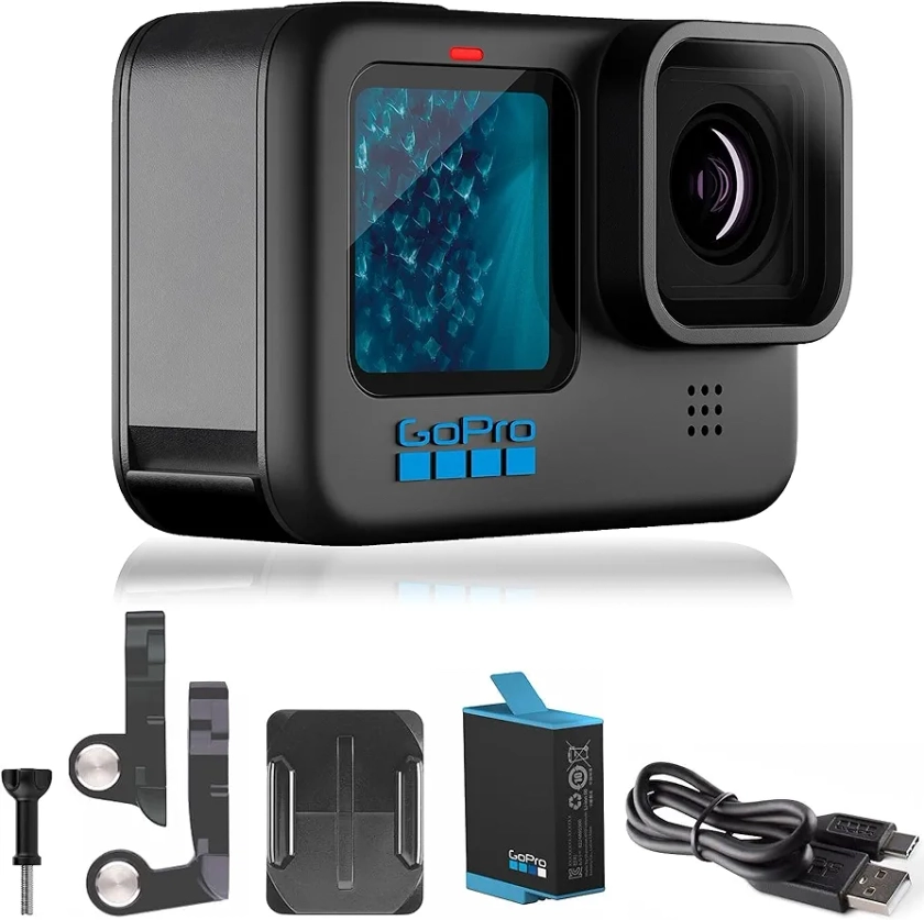 GoPro HERO11 Black – E-Commerce Packaging - Waterproof Action Camera with 5.3K60 Ultra HD Video, 27MP Photos, 1/1.9" Image Sensor, Live Streaming, Webcam, Stabilization