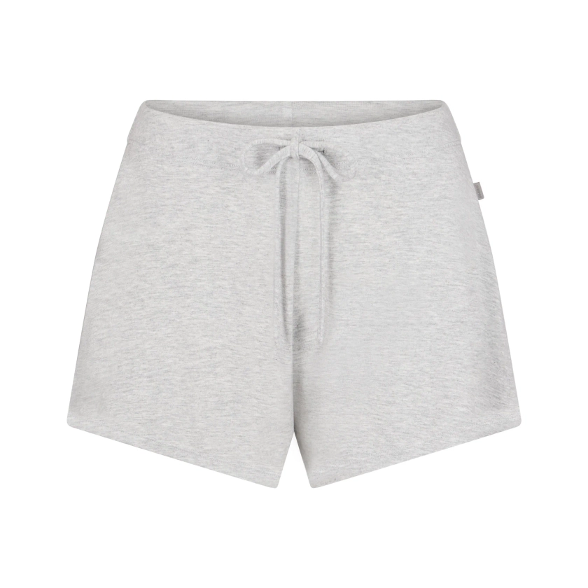 SKIMS SLEEP SHORT | LIGHT HEATHER GREY