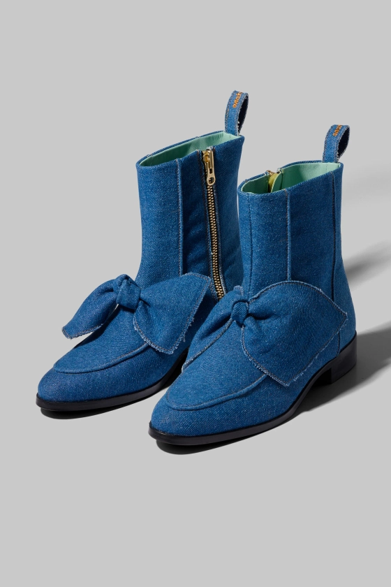 BB boots in blue denim | Heimstone