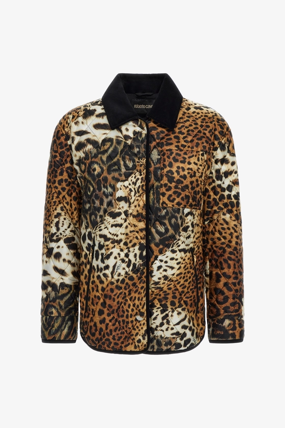 Leopard print Jacket | Marron | Femme | Roberto Cavalli FR