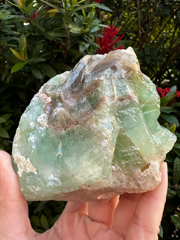 Grade A++ Extra Large Green Calcite Rough Natural Stones, 2.5 - 6" Raw Calcite Emerald Green, Healing Crystals