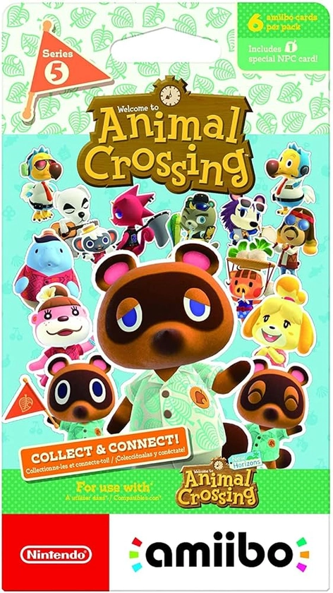 Amazon.com: Nintendo Animal Crossing Amiibo Cards - Series 5-6 Card Pack : Video Games