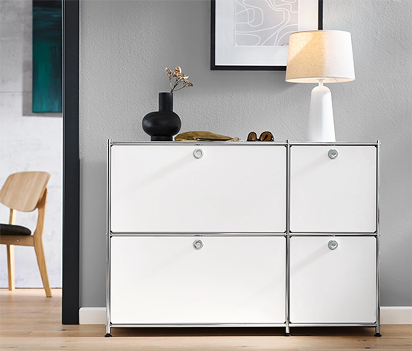 Sideboard »CN3« mit 4 Klappen, weiß