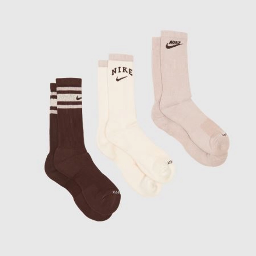 Nikemauve everyday plus sock 3 pack