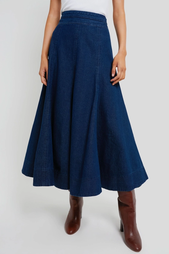 Dark Denim Brynn Skirt | Tuckernuck