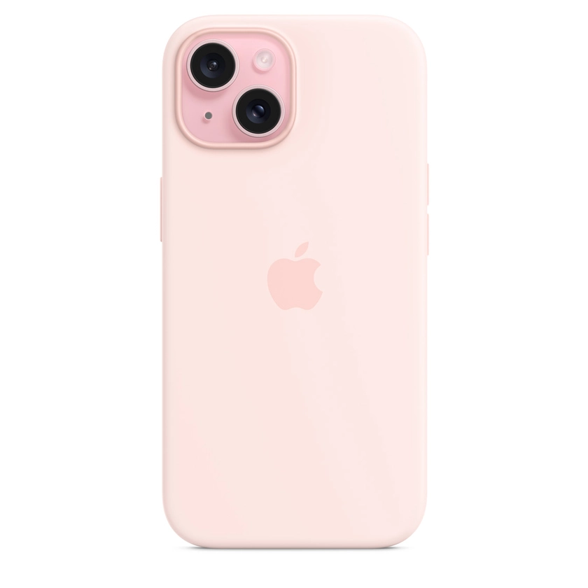 iPhone 15 Pro Silicone Case with MagSafe - Light Pink