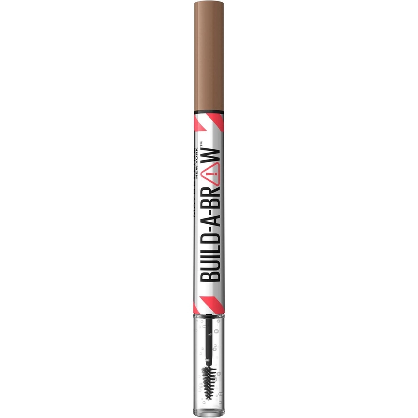 Maybelline New York | Build-a-Brow Feutre et gel à sourcils 2-en-1 - Soft Brown - Marron