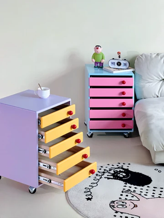 Pastel Colored Storage Cabinet