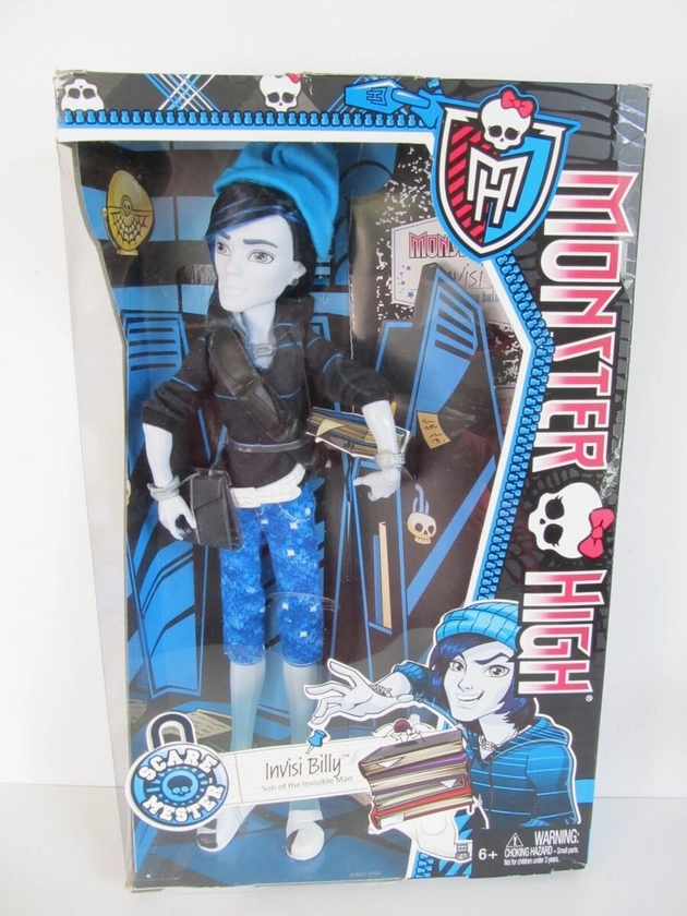 Monster High Invisi Billy Scaremester Boy Doll First Wave Original New in Box