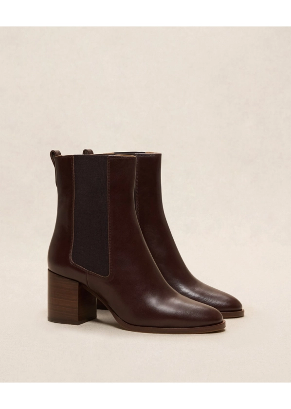 Bottines n°663 Cuir Ebene | Rivecour