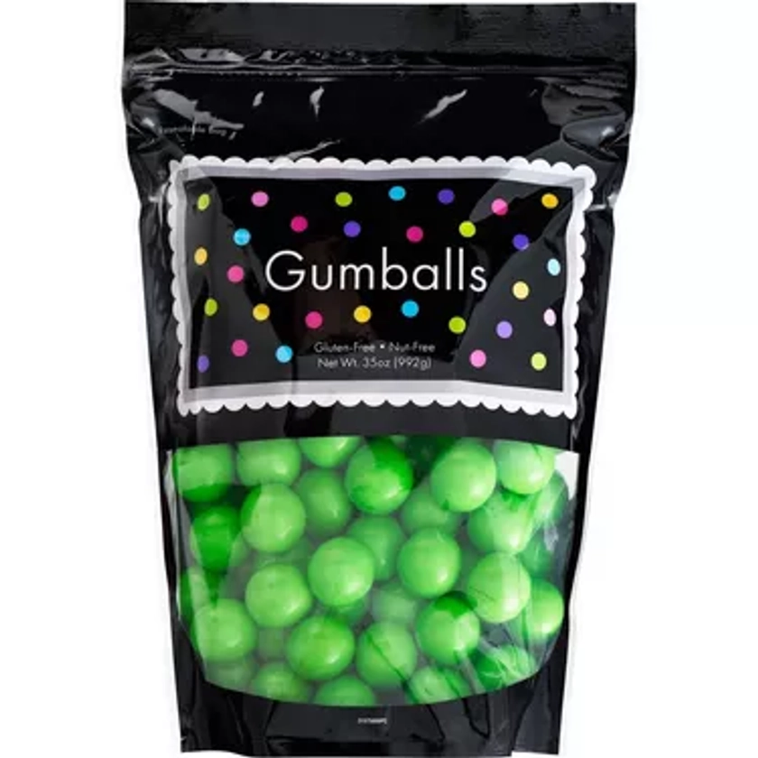 Green Gumballs, 35oz - Green Apple Flavor