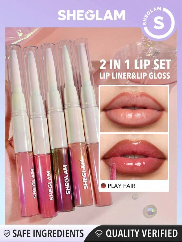 SHEGLAM Crayon à lèvres et gloss Lip Rules-Play Fair