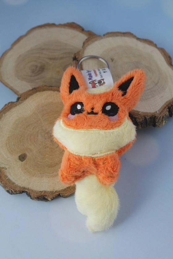 Mignon Flareon Custom Fanart Plush Trousseau - Etsy France