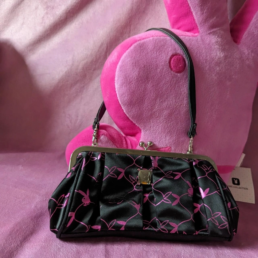 playboy bag clutch black pink click this tag for...